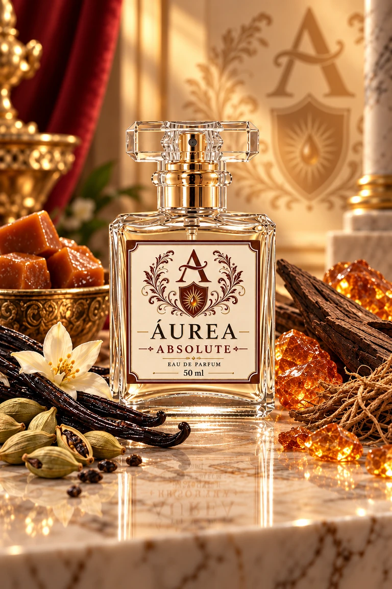 Frasco do perfume Áurea Absolute