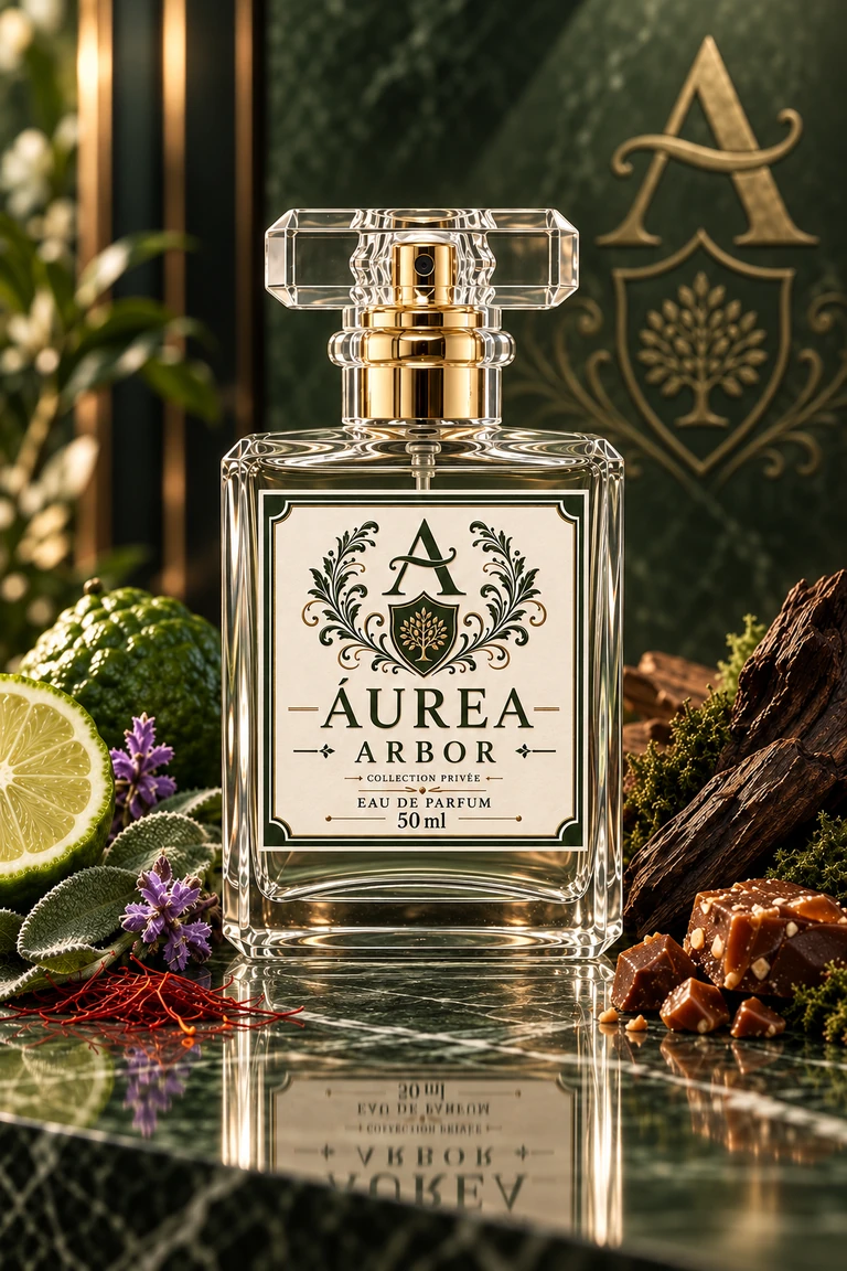 Frasco do perfume Áurea Arbor