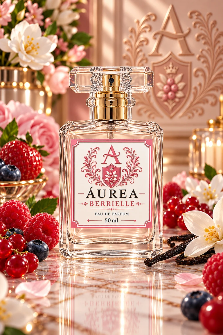 Frasco do perfume Áurea Berrielle