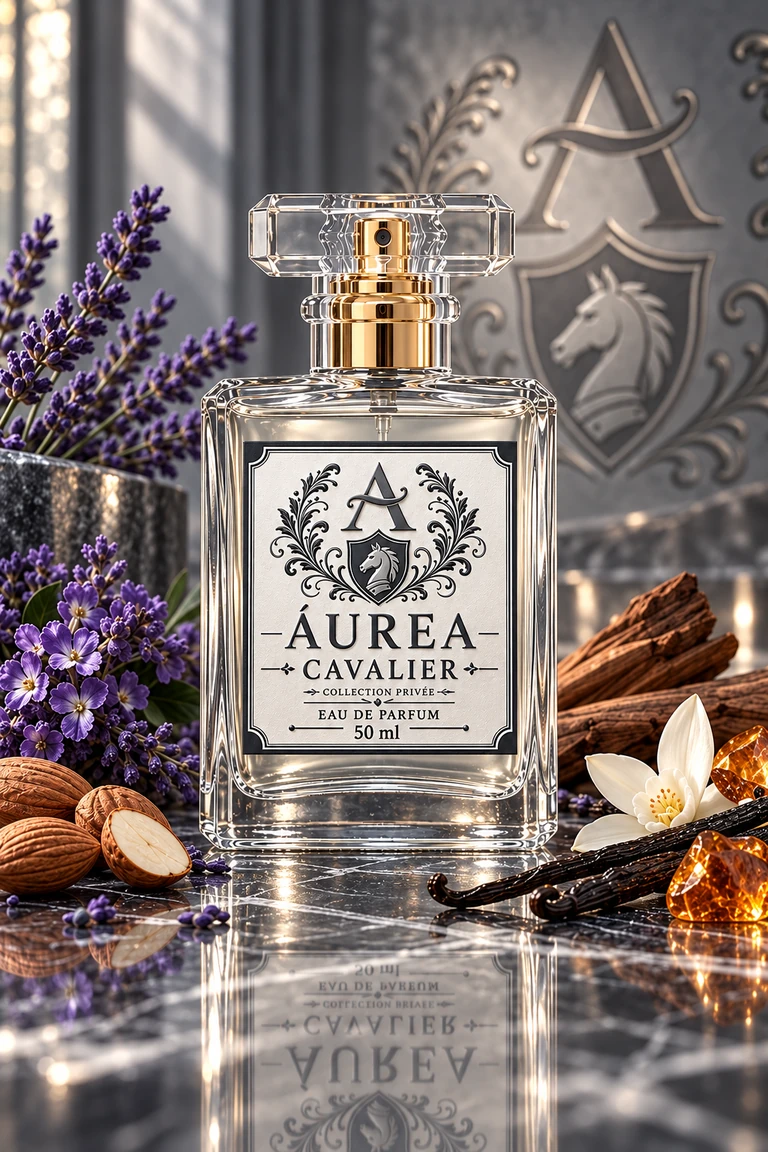 Frasco do perfume Áurea Cavalier