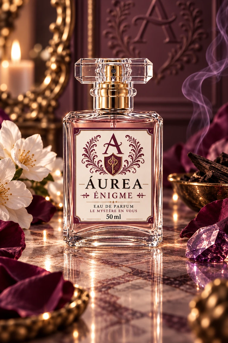 Frasco do perfume Áurea Énigme