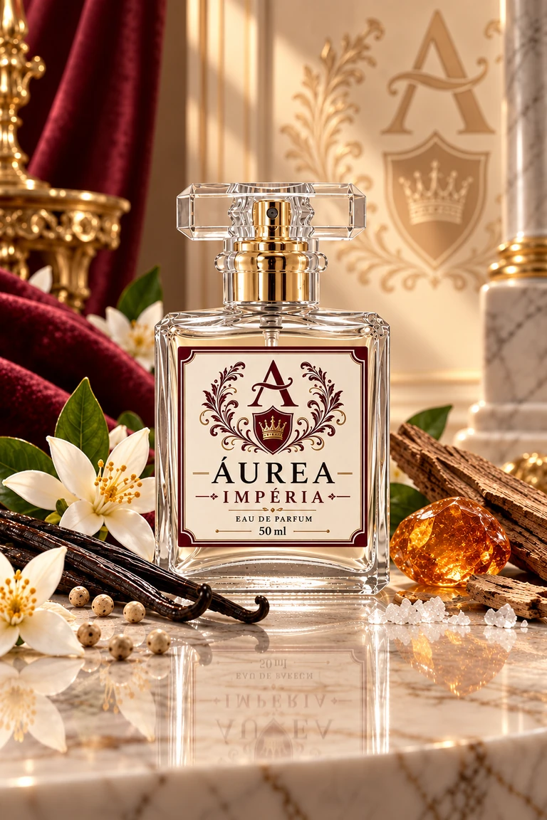 Frasco do perfume Áurea Impéria