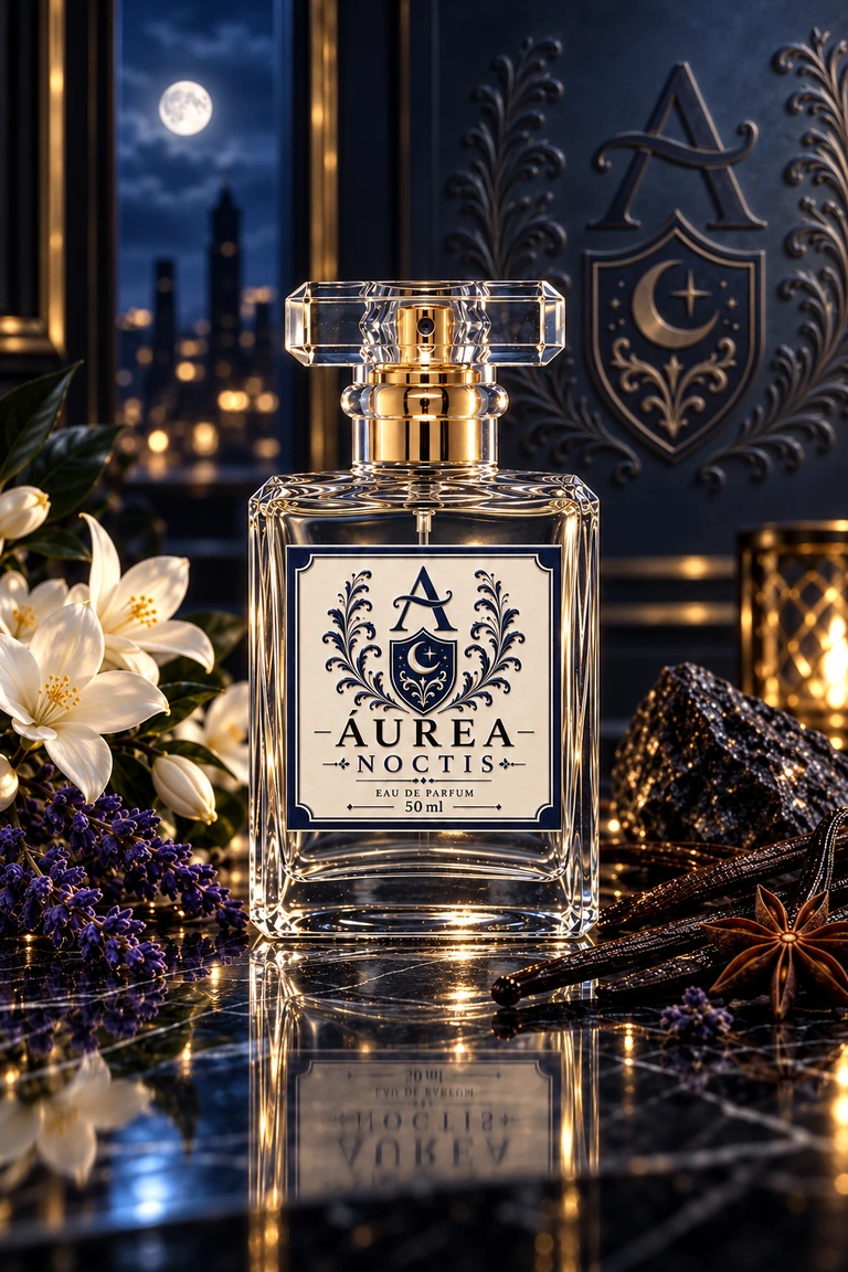 Frasco do perfume Áurea Noctis
