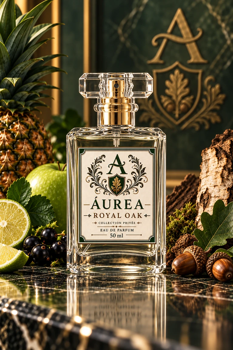 Frasco do perfume Áurea Royal Oak