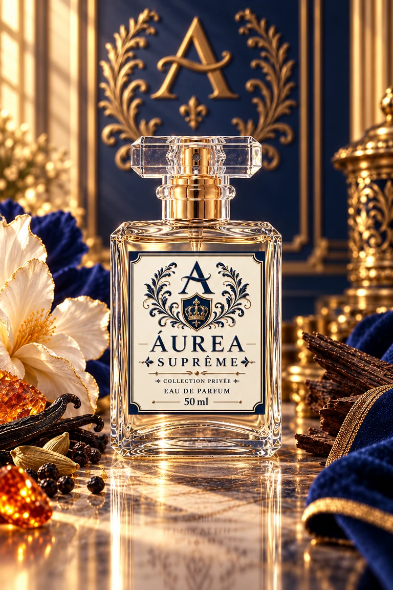 Frasco do perfume Áurea Suprême