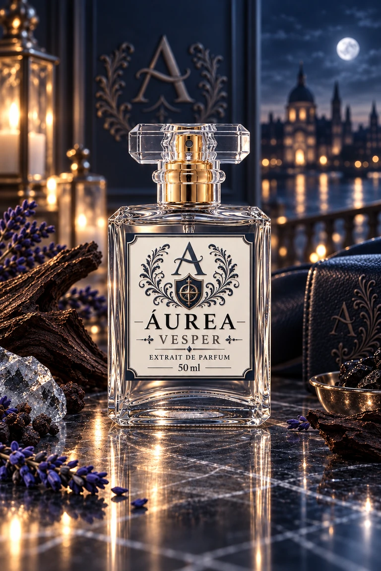 Frasco do perfume Áurea Vesper